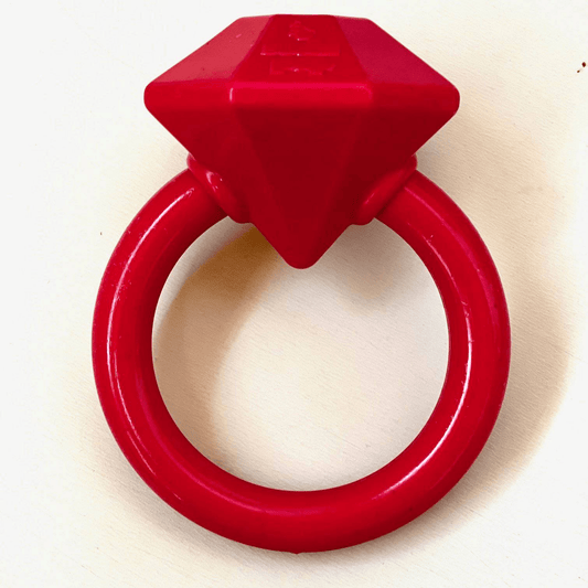 Durable Diamond Ring Teething Toy for Aggressive Chewers