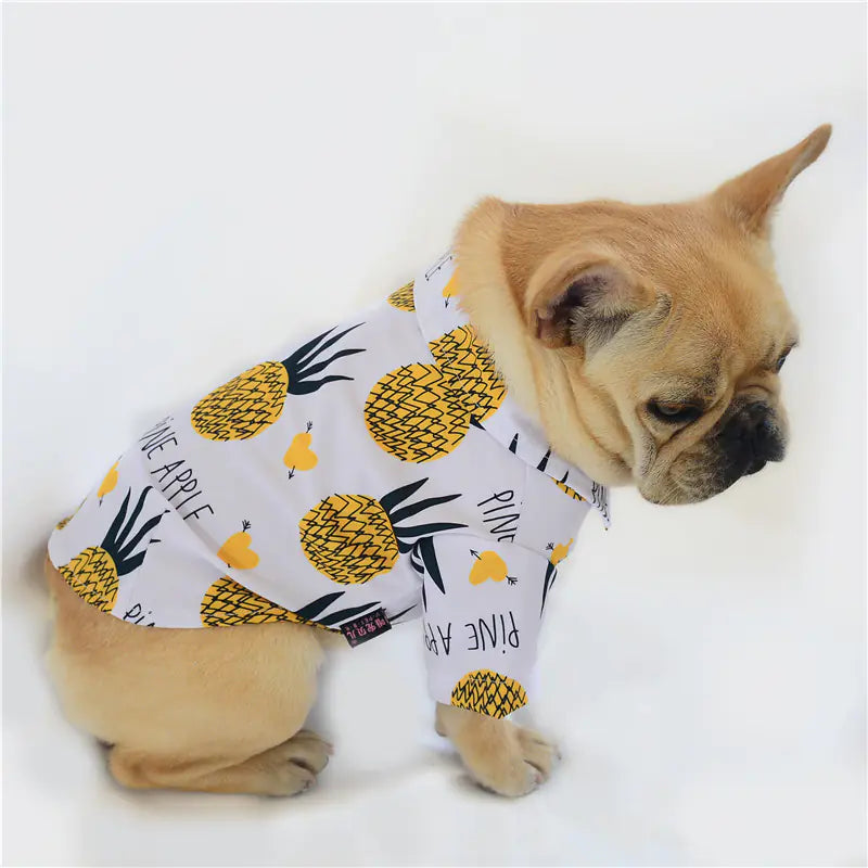 Thin Printed Pet Shirt for Spring and Summer