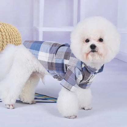 Chinese Style Bow Tie Pet Shirt for Casual Wear